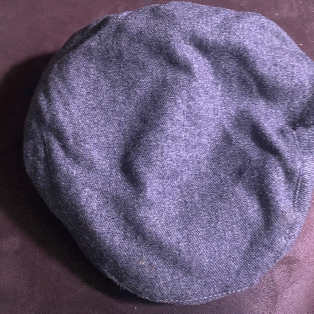 Gray Wool blend Newspaper boy cap
